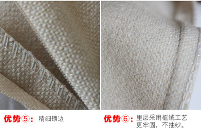 Supply Fashionable and lovely cotton and linen cushion sofa cushion for leaning on animal cushion for leaning on waist cushion for leaning on linen pillow cover